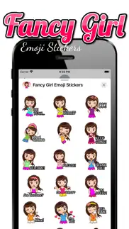 fancy girl emoji stickers iphone screenshot 3