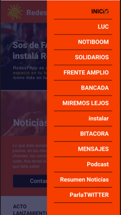 RedesFApp Screenshot