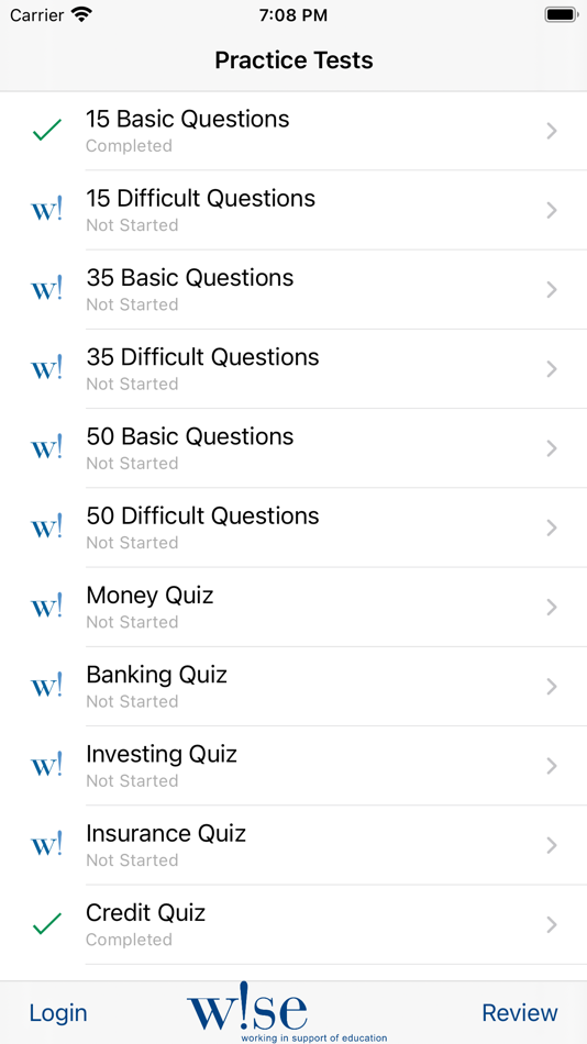 #2. Wise Quiz (macOS) Podle: Working in Support of Education, Inc.