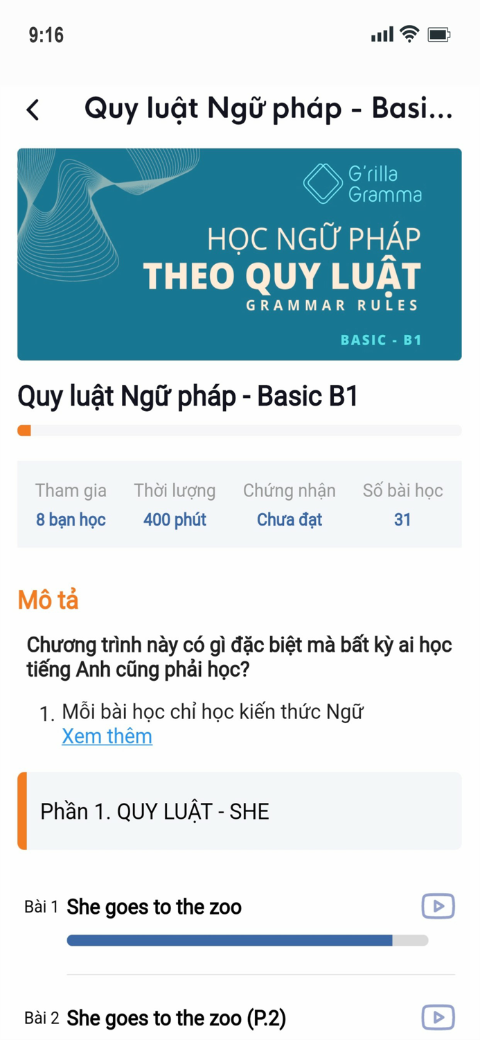 Grilla - Grammar Rules