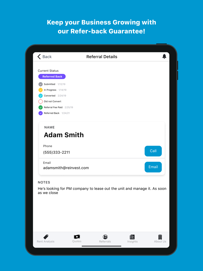 RPM Diamond ReferApp