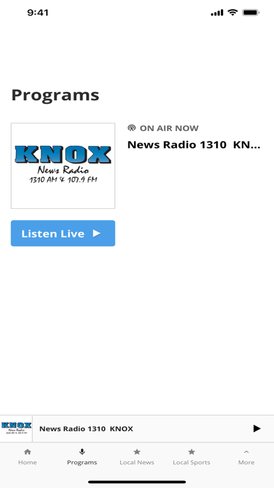 KNOX News Radio Screenshot