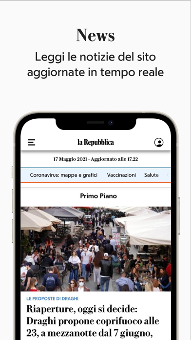 la Repubblica - news online Screenshot