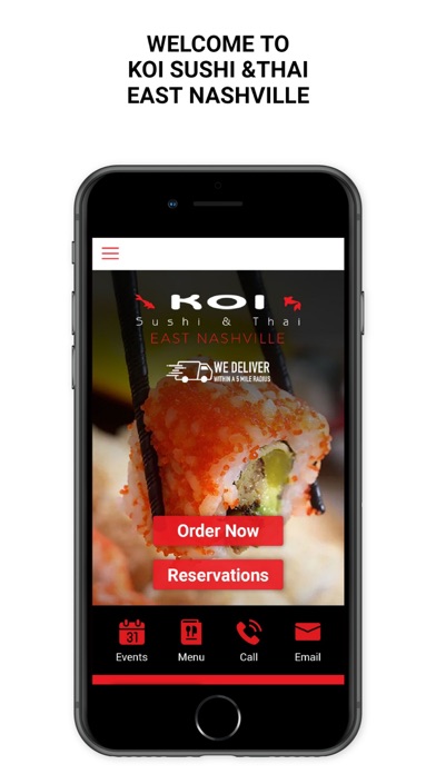 Koi Sushi Thai East Nashville Screenshot