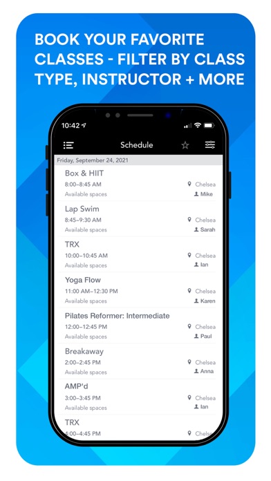 Chelsea Piers Fitness Members Screenshot