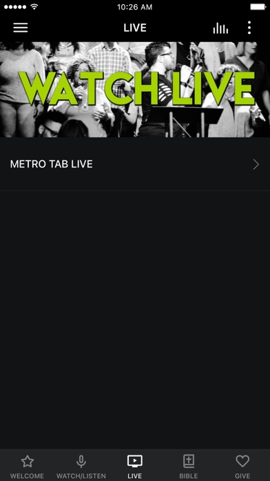 Metro Tab Church Screenshot