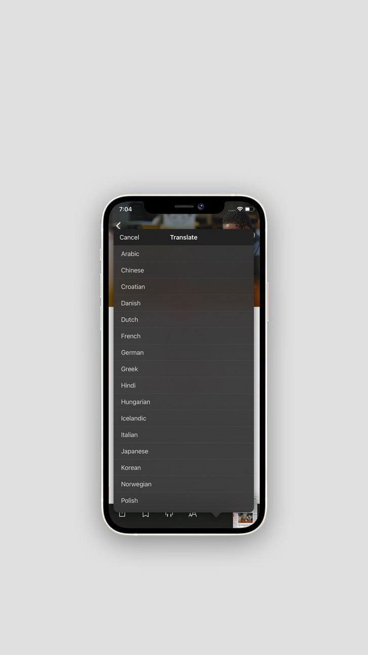 iPhone screenshot