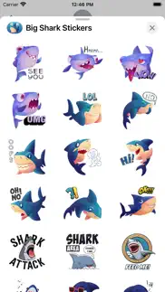 big shark stickers iphone screenshot 3