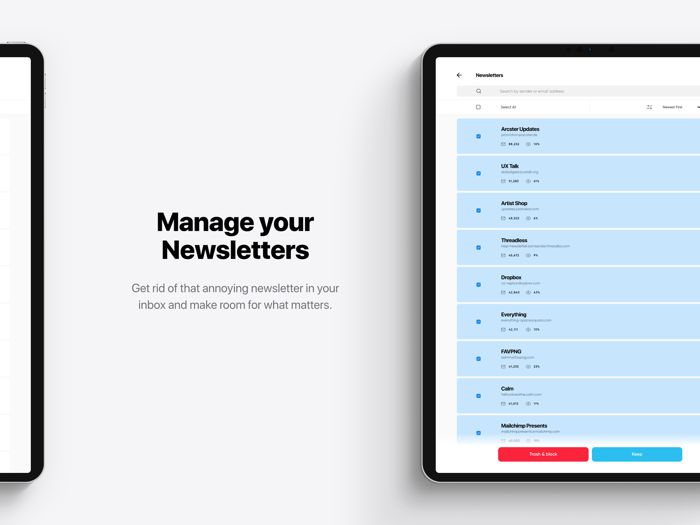Instaclean - bulk mail cleaner