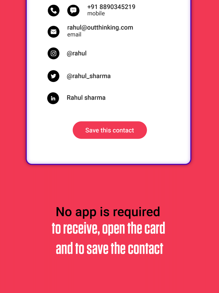 digital business card EVcards