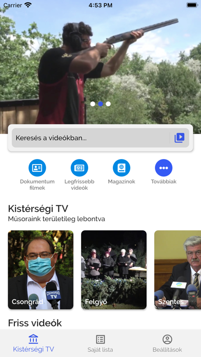 Kistérségi TV Screenshot