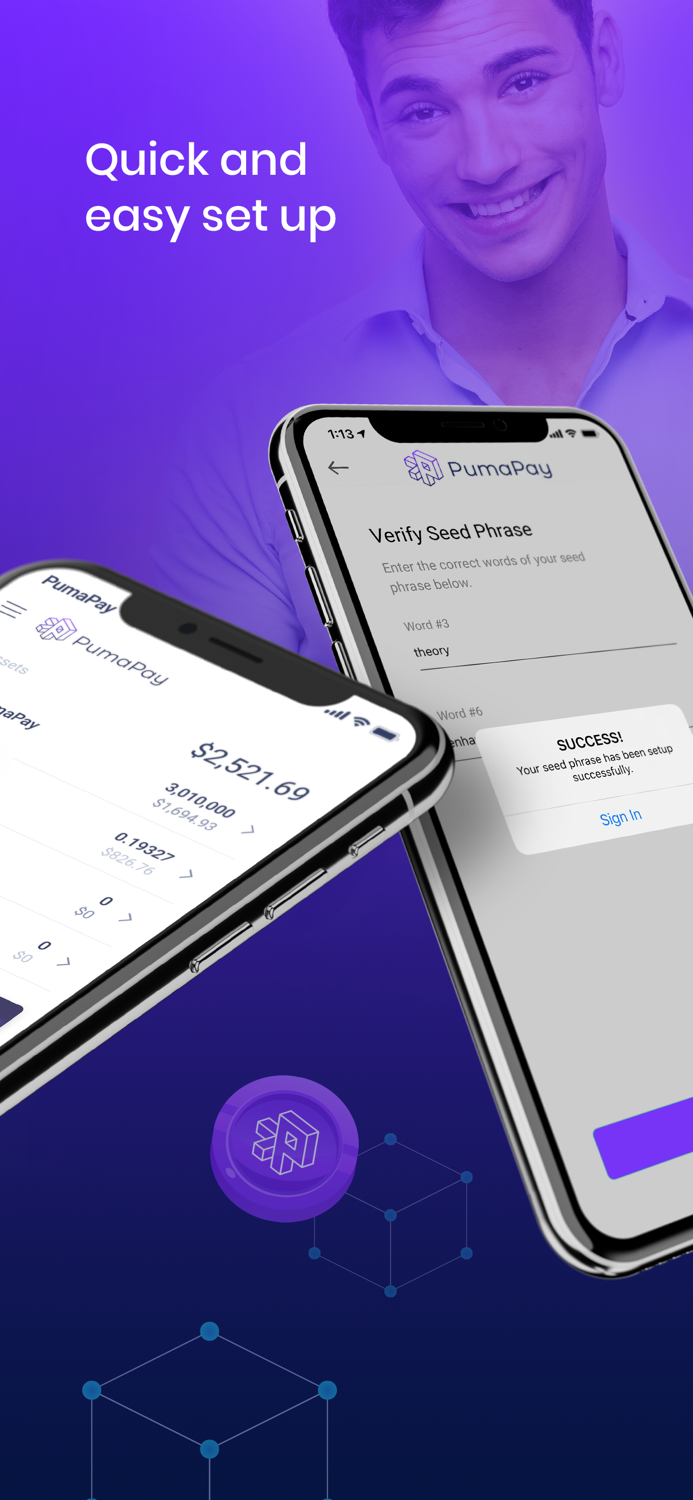 PumaPay Secure bitcoin wallet