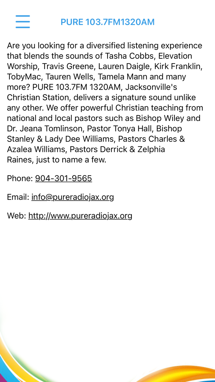 PURE Radio 103.7FM and  1320AM