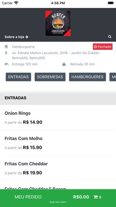 Hunter Hamburgueria Artesanal Screenshot