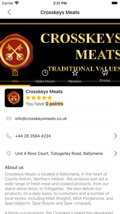 Crosskeys Meats Screenshot