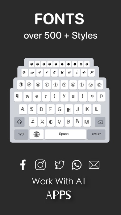 Screenshot #1 pour Fonts - install font keyboards