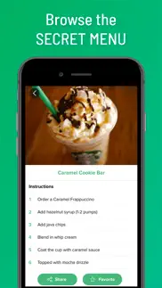 secret menu for starbucks ° iphone screenshot 1