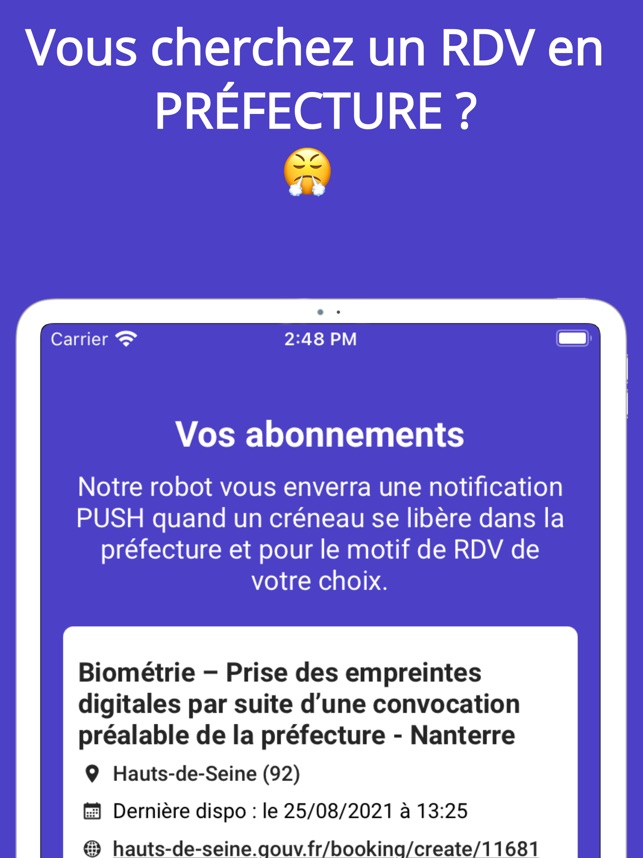 Trouver RDV préfecture on the App Store