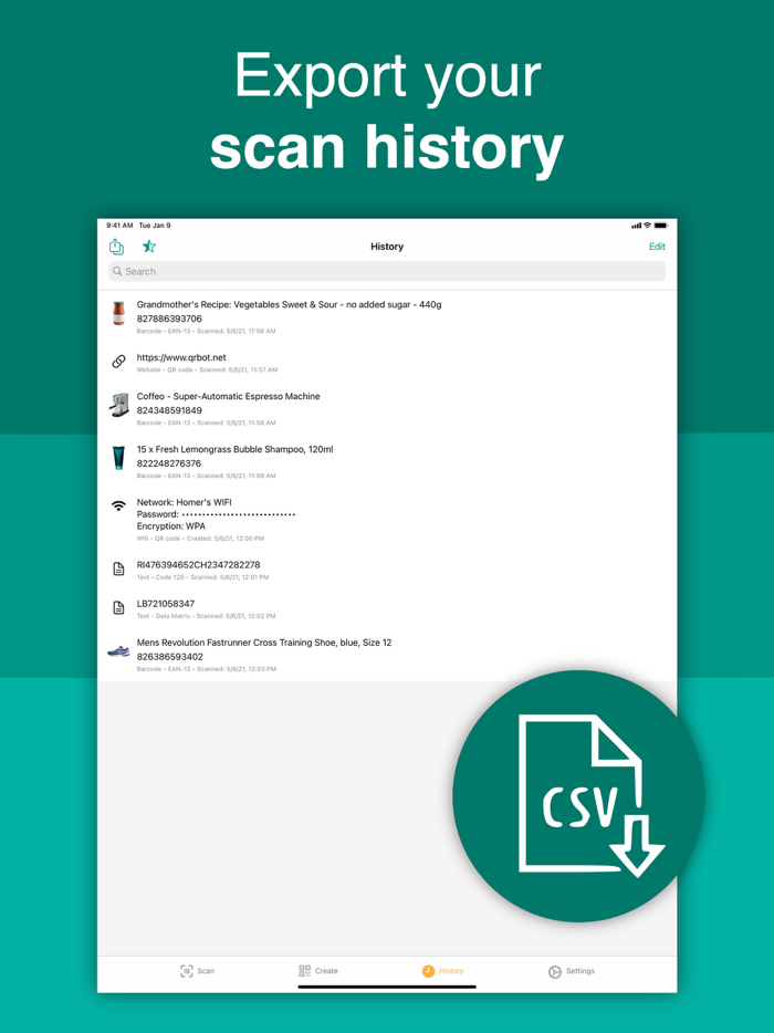 QR Code and Barcode Scanner ・