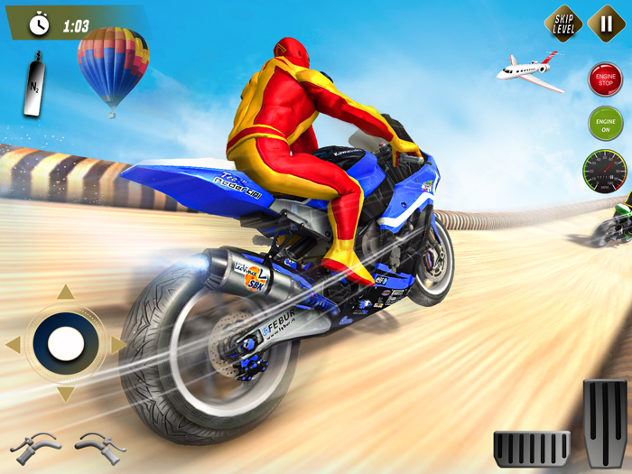 Spider Hero Motor Bike Stunt