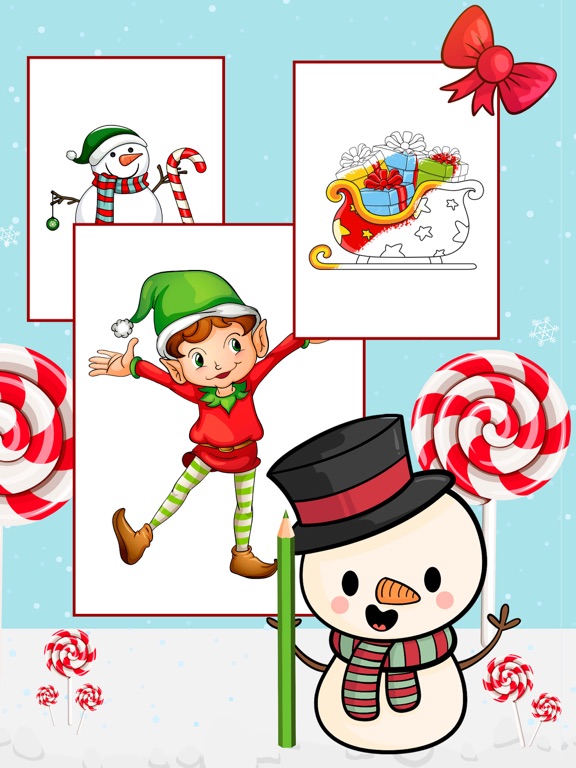 Screenshot #6 pour Coloriage de Noël, livre de pa