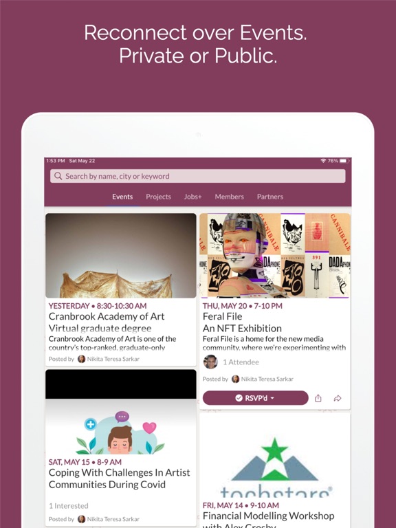 Dara.network iPad screenshot 6 - Social Networking app