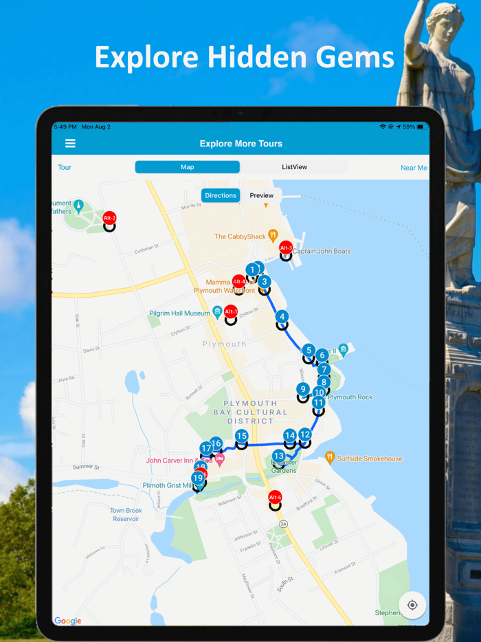 Plymouth MA Audio Tour Guide
