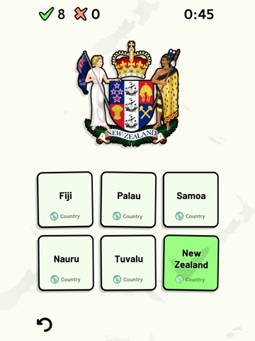 Countries of Oceania Quizのおすすめ画像7