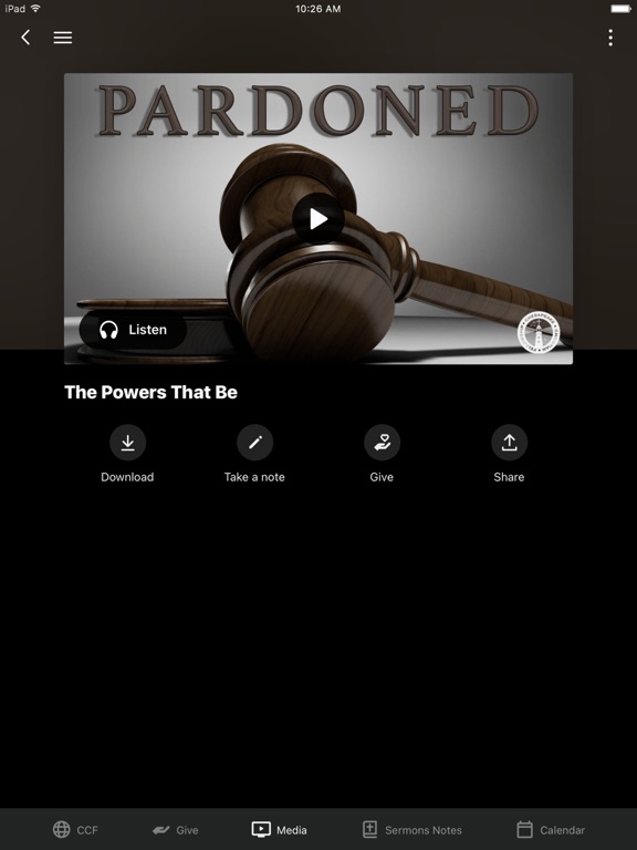 CCF LIVE iPad screenshot 3 - Education app