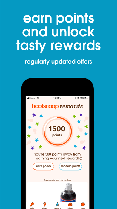 Hoots Wings Rewards & Ordering Screenshot