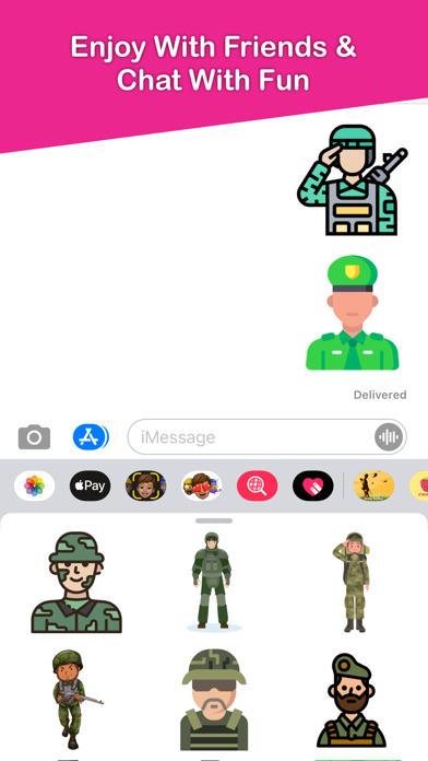 Army Soldiers Emojis Screenshot