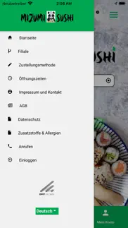 mizumi sushi iphone screenshot 3