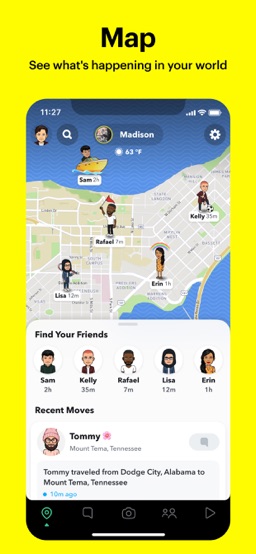 Snapchat app screenshot