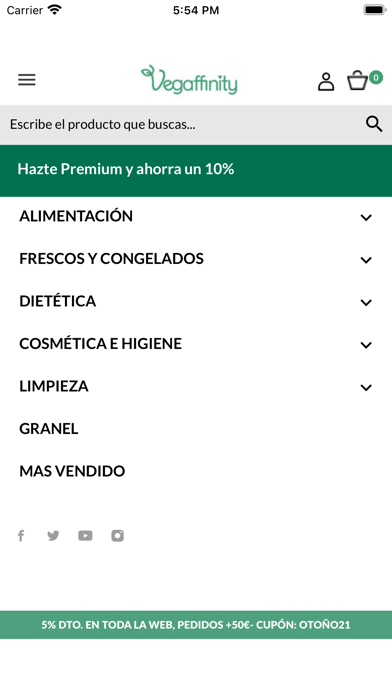 Vegaffinity - Tienda Vegana Screenshot