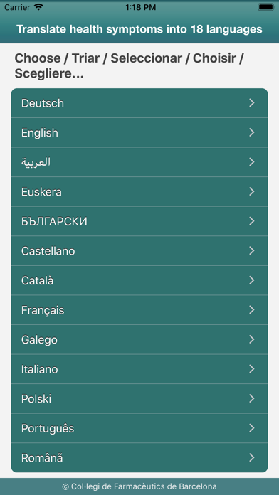 Screenshot #2 pour Traductor de síntomas de salud