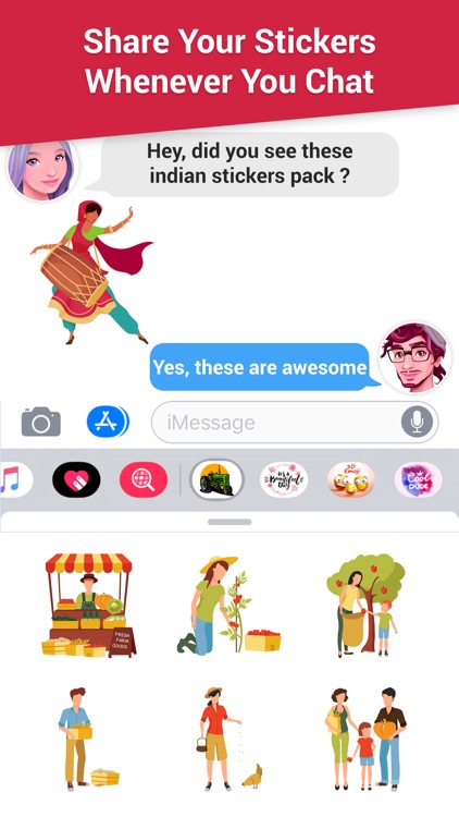 Indian Stickers Pack