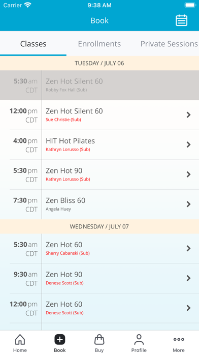 Zen Hot Yoga FW Screenshot