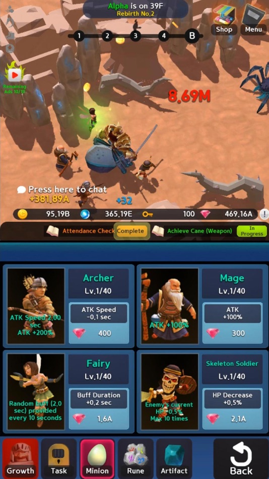 #2. Infinite Knight (iOS) 由: Gamepub