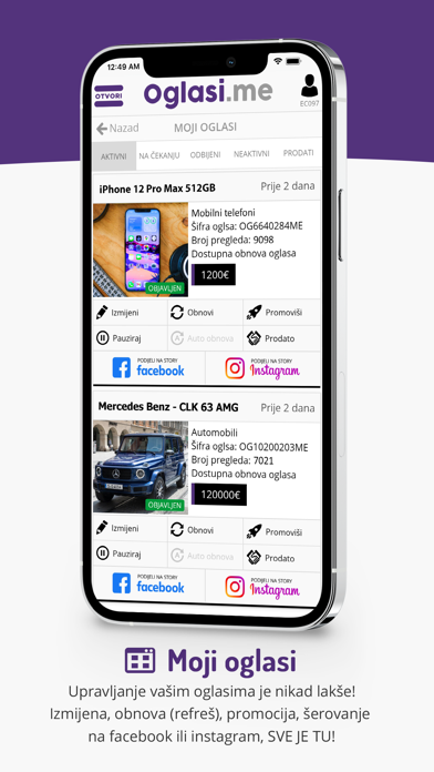Oglasi Screenshot