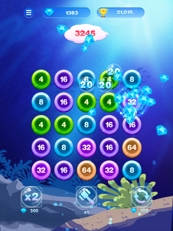 泡泡2048-海底连连看