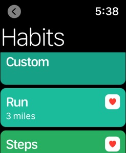 Vana Habit Tracker screenshot #2 for Apple Watch
