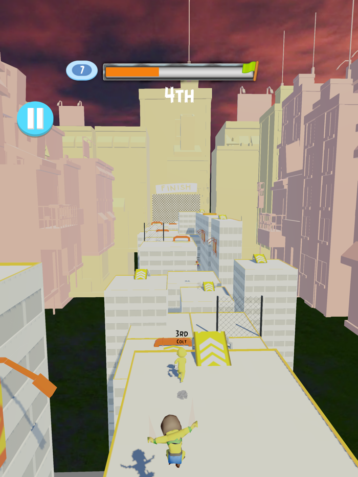 Rooftop Freestyle Parkour Race