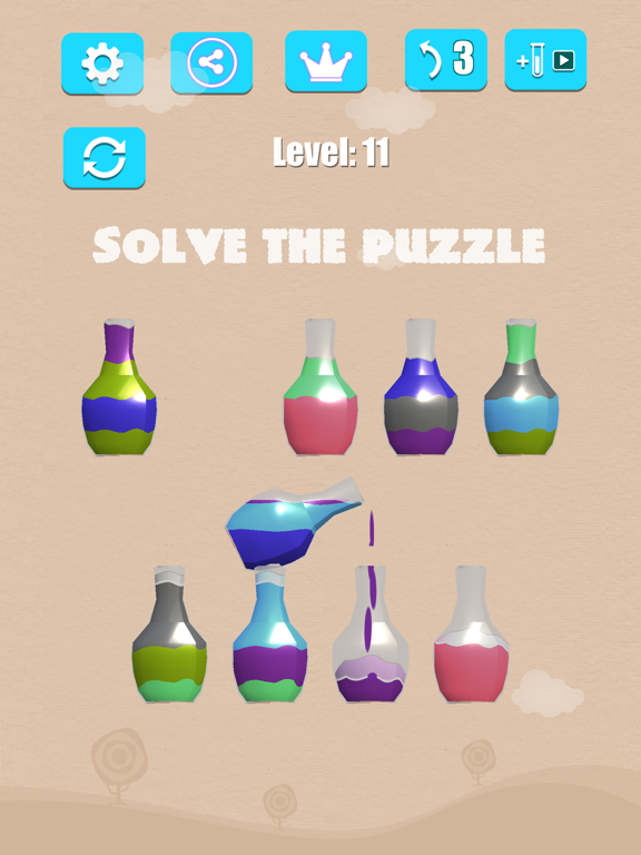 Screenshot #6 pour Water Sort: Liquid Puzzle 3D