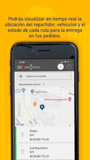 Logística aDomicil.io screenshot 4