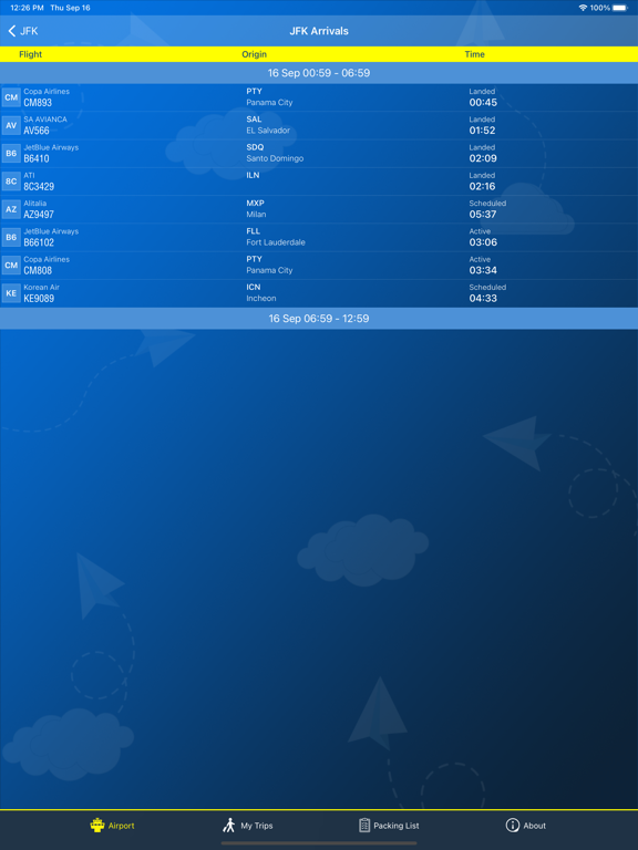 Screenshot #5 pour Kennedy Airport Info + Radar