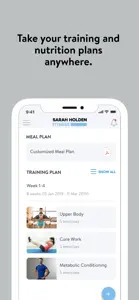 Sarah Holden Fitness screenshot #2 for iPhone