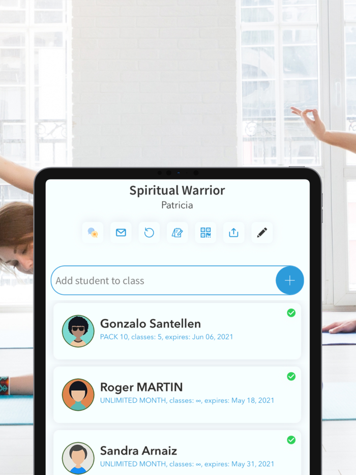 Open Manager. Yoga and Gym