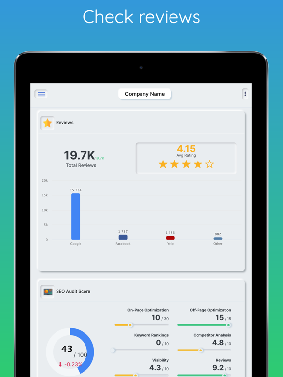 Brand360 – Marketing Dashboard iPad screenshot 5 - Business app