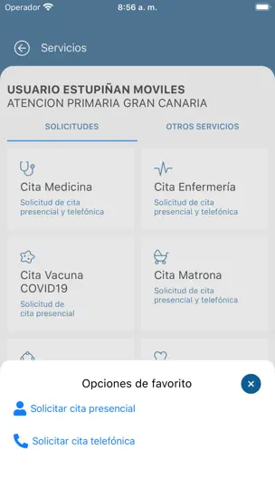 Captura de pantalla de MiCita Previa en iPhone 4