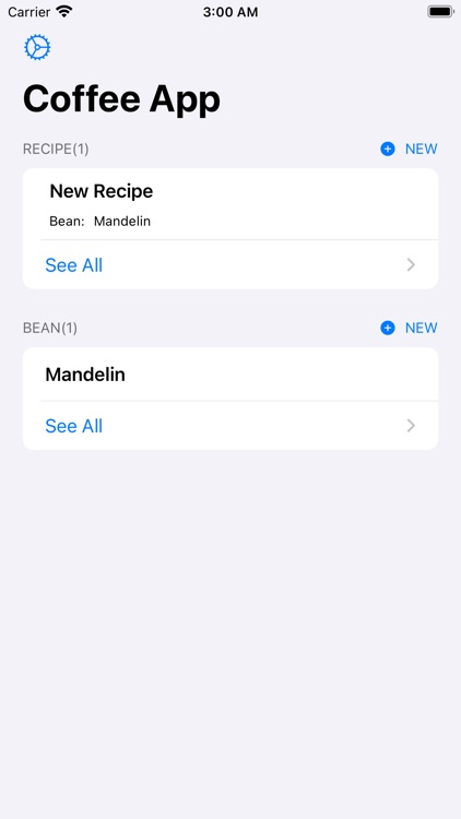 Coffee List: CoffeeRecipe App